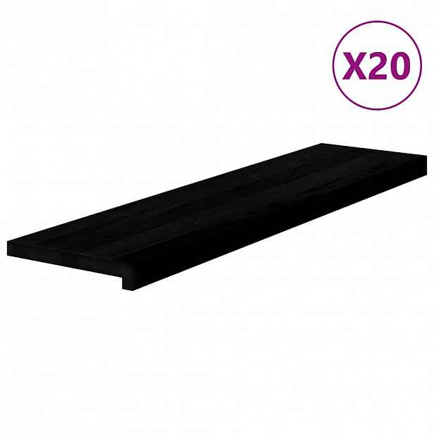 vidaXL Nášlapy na schody 20 ks světle hnědé 100x30x2 cm masivní dub