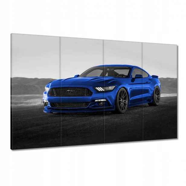 Obrazy 120x80 Modrý Ford Mustang