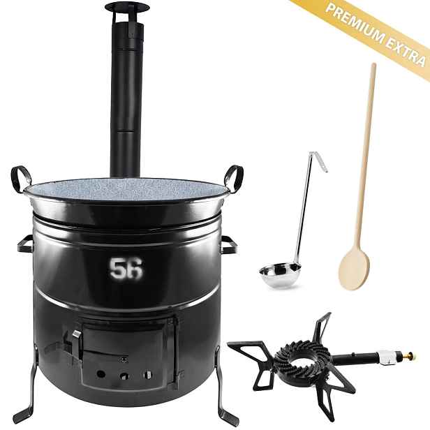 Kotlíková souprava 70L na guláš, zabijačku s hořákem – Perfect Home Premium Extra KH970