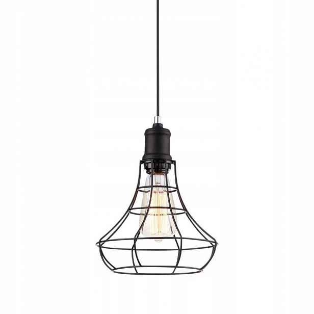 Závěsná lampa Stropní lustr E27 Černá Industriální Synthia Italux