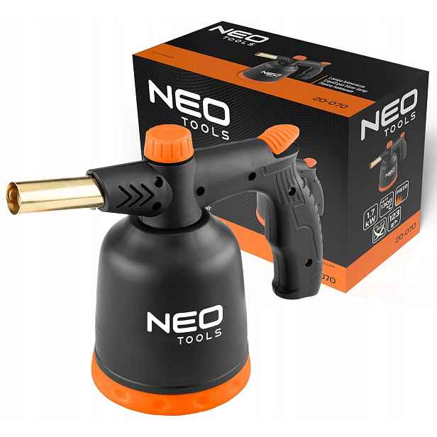 Plynová lampa pájecí hořák na náboje 190 g zapalování Piezo 360 Neo