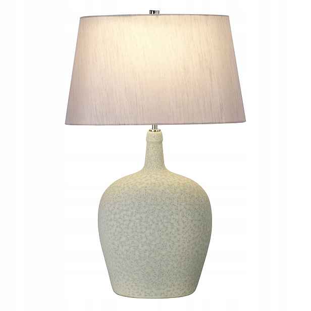 Stolní lampa Elstead Lambeth E27 krémová stříbrná 60W keramika