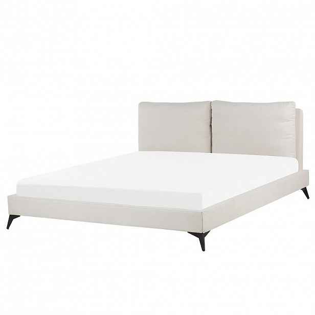 Beliani ČALOUNĚNÁ POSTEL 180/200 cm Světlá Béžová Melle