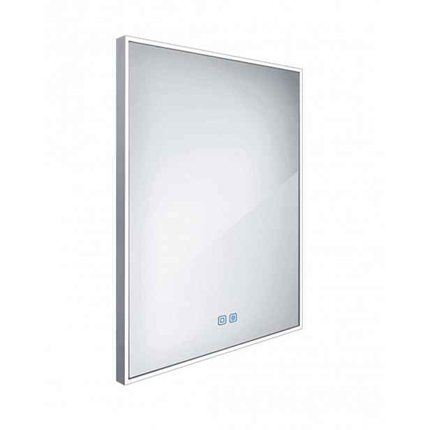 Nimco - Zrcadlo s LED osvětlením, 60x80 cm, dotykový senzor, hliník ZP 13002VX