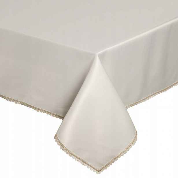Ubrus 140x220 Lace krémový s šampaňským zdobením