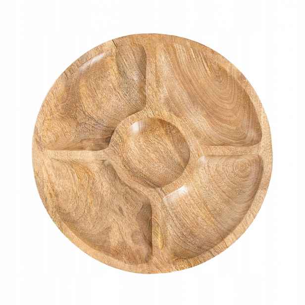 Miska Indica Mango na servírování kulatý 35 cm Homla