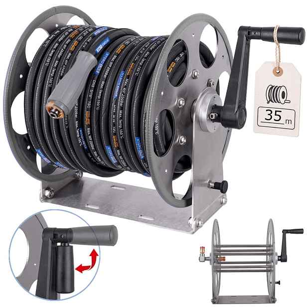 Nerezový buben hadice 35 m pro myčku Karcher Hd Hds Easy!lock TR22 250BAR