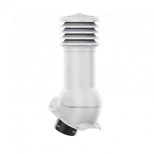 Větrací komín HiVent fi 150 mm pro plechovou střešní krytinu, profil R, šedý