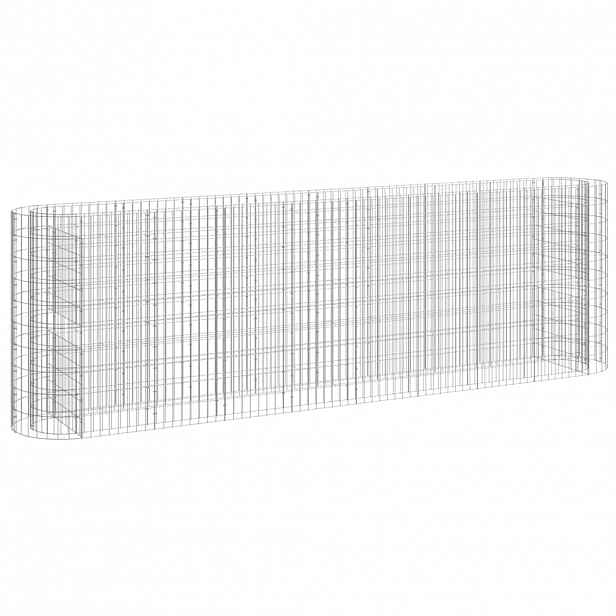 vidaXL Gabionový vyvýšený záhon pozinkované železo 330 x 50 x 100 cm