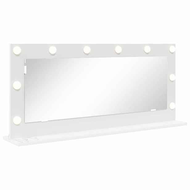 vidaXL Toaletní zrcadlo Bílá 100 x 45 x 18 cm Sklo a inženýrské dřevo