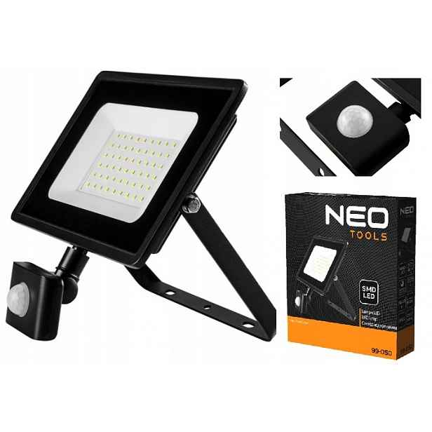 Reflektor S Pohybovým Senzorem Halogen Smd 50W 4000 LM 230V 99-050 Neo Tools