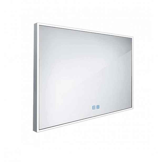 Nimco - Zrcadlo s LED osvětlením, 100x70 cm, dotykový senzor, hliník ZP 13004VX