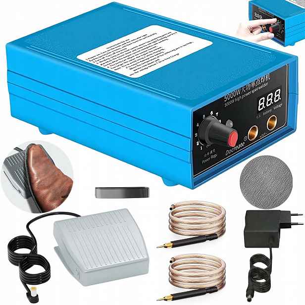 Přenosná Bodová Svářečka Článků S Výkonem 5000 W A Nožním Pedálem 4000 Mah