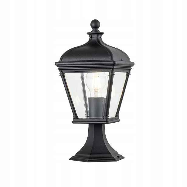 Stojací zahradní lampa Elstead Bayview E27 IP44, 60 W, černá