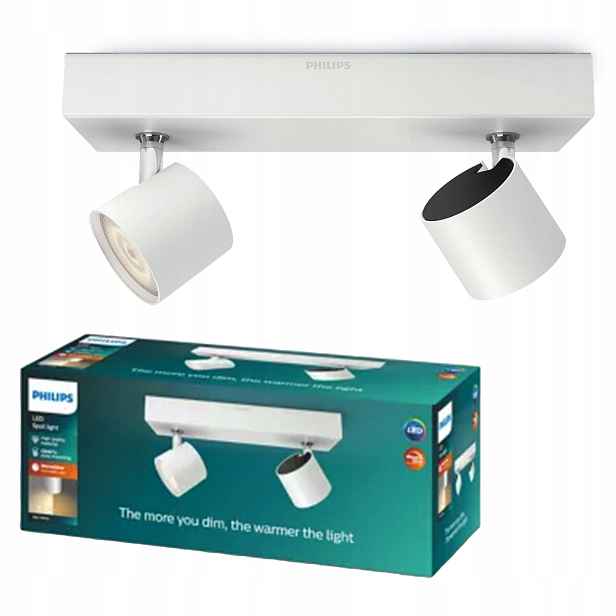 stropní svítidlo Led reflektor 9W 1000lm 2200-2700K Stmívatelná WarmGlow Bílá