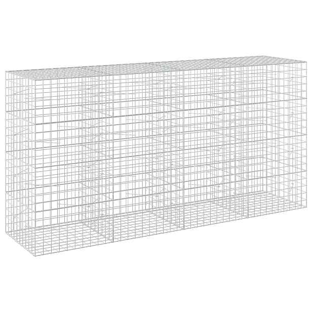vidaXL Gabion s drátem 5 mm a síťkou 10x10 cm 400x100x200 cm