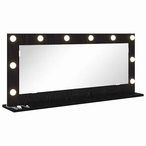 vidaXL Toaletní zrcadlo Černý dub 100 x 45 x 18 cm Obdélníkový