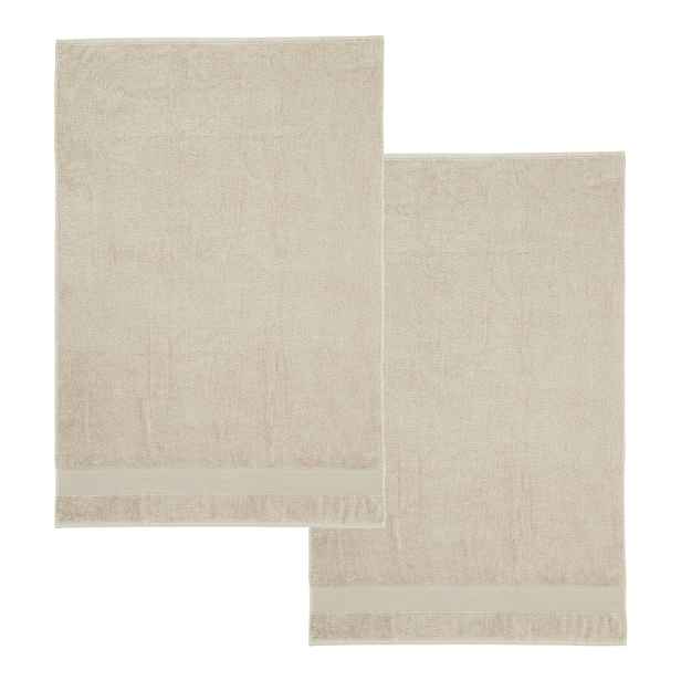 Béžové froté bavlněné osušky v sadě 2 ks 90x140 cm Anti-Bacterial – Catherine Lansfield