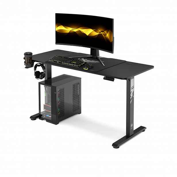 Elektricky výškově nastavitelný stůl 140 cm černý: Diablo X-Tensio 1400