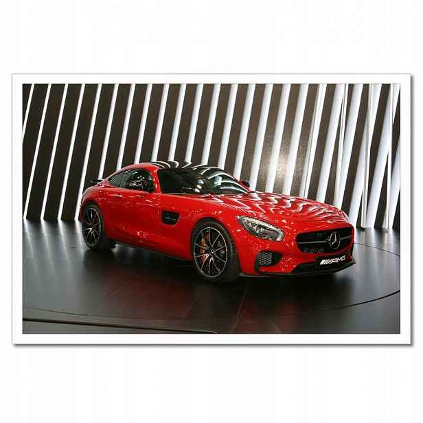 Plakáty v rámu 60x40 Červený Mercedes Amg