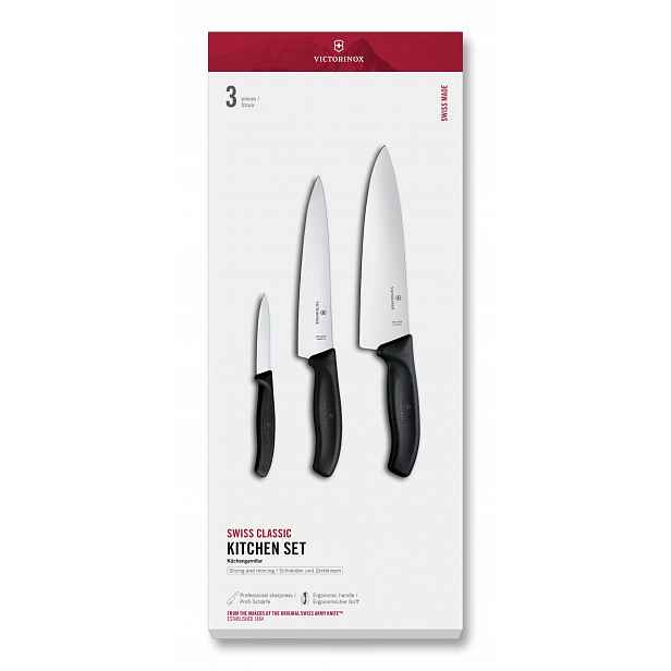 Sada 3 kuchyňských nožů Victorinox Swiss Classic 6.7133.3G šéf 20 cm