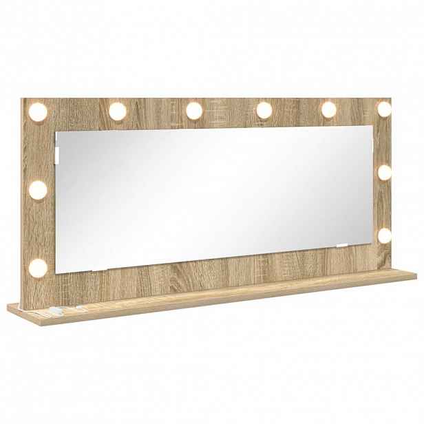vidaXL Toaletní zrcadlo Sonoma dub 100 x 45 x 18 cm Obdélníkový