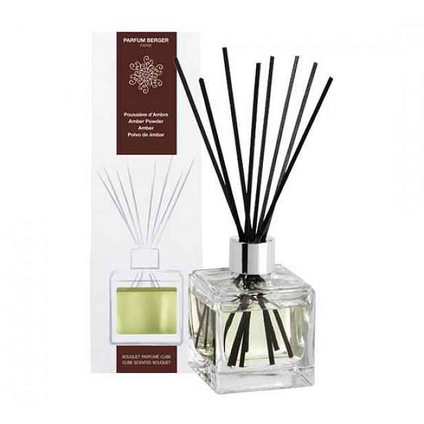 Maison Berger Paris aroma difuzér Cube, Ambrový prach 125 ml