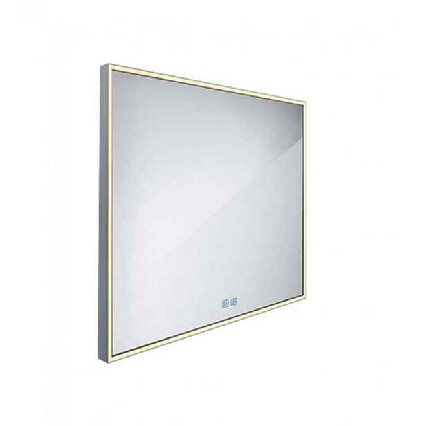 Nimco - Zrcadlo s LED osvětlením, 60x60 cm, dotykový senzor, hliník ZP 13066VX