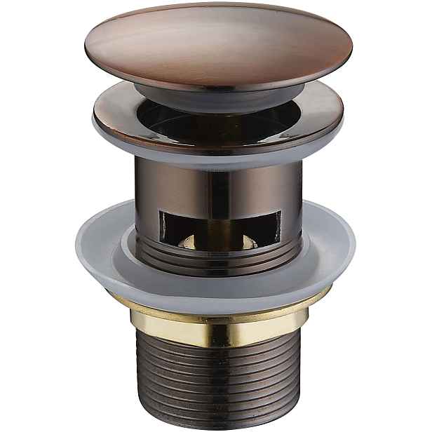 Výpusť click-clack s přepadem Mexen 79920 red bronze