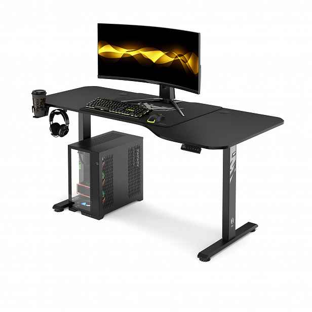 Elektricky výškově nastavitelný stůl 160 cm černý: Diablo X-Tensio 1600