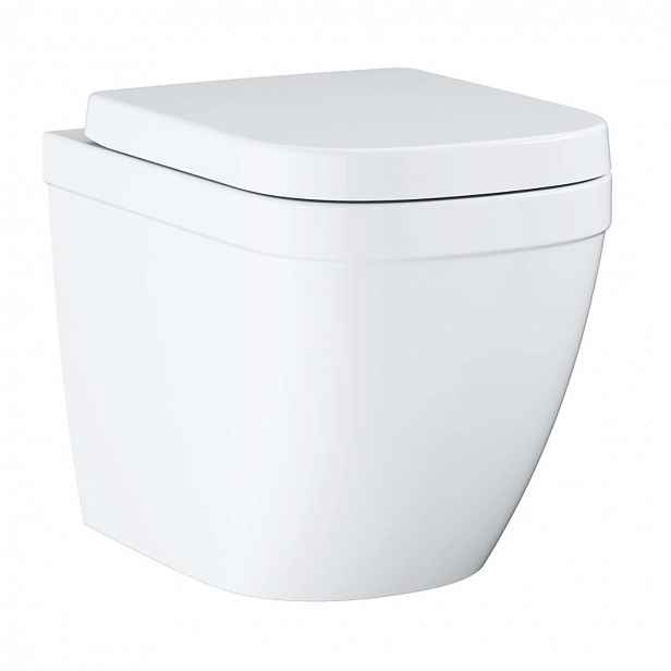 Grohe Euro Ceramic - Stojící WC se sedátkem softclose, rimless, Triple Vortex, alpská bílá 39839000