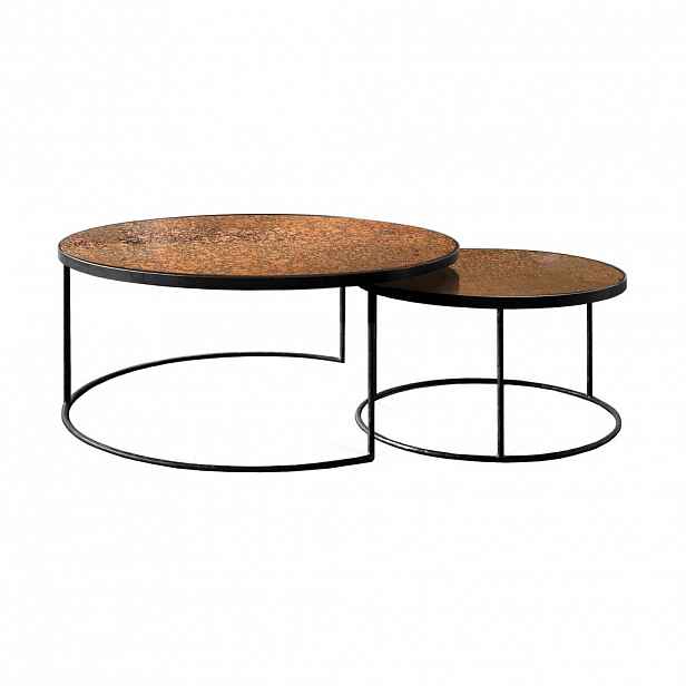 Konferenční stolek Bronze Copper Nesting (set 2ks) - Ethnicraft