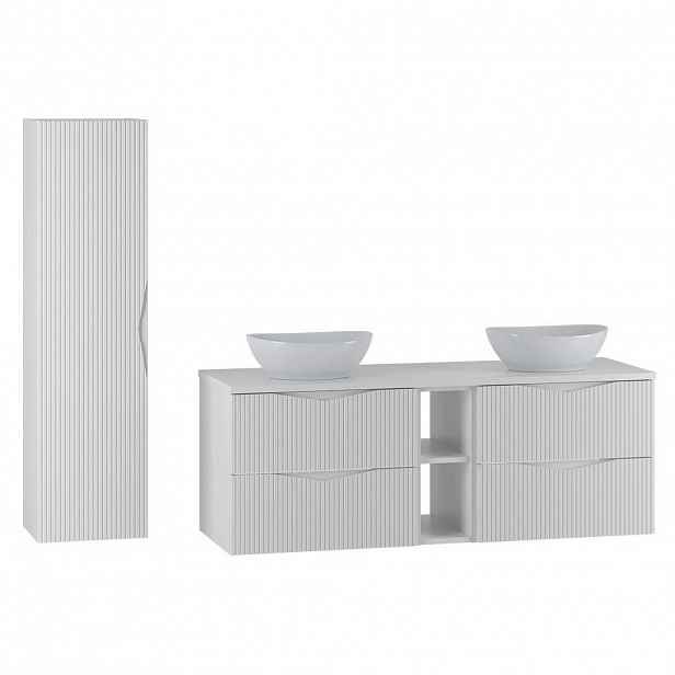 Petits-meubles KOUPELNOVÝ NÁBYTEK 140.6cm Tao 2er-Set Bílá