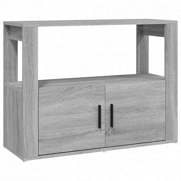 vidaXL Příborník šedý sonoma 80x30x60 cm kompozitní dřevo