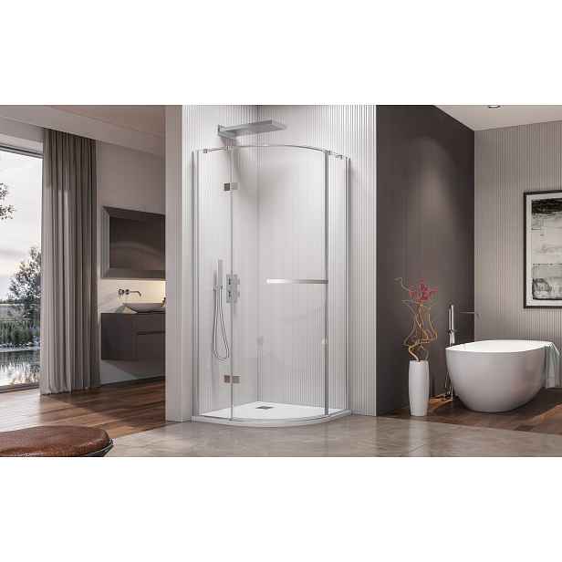 CRYSTAL S3 90 cm CHROM Sprchová zástěna čiré sklo 8mm