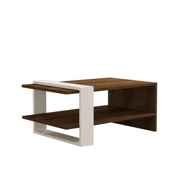 Konferenční stolek Gaye Walnut White