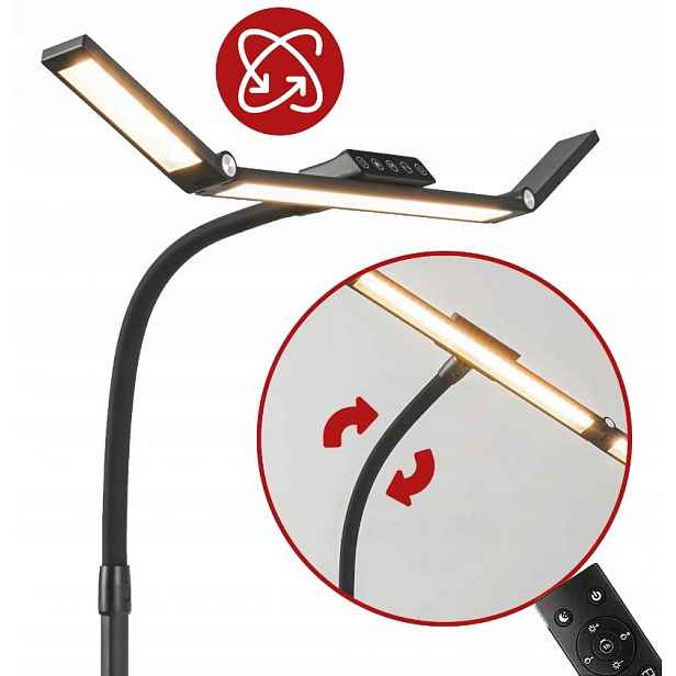 Led stolní lampa Kreslící bezstínová, Nastavitelná