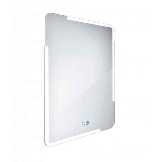 Nimco - Zrcadlo s LED osvětlením, 60x80 cm, dotykový senzor, hliník ZP 15002VX
