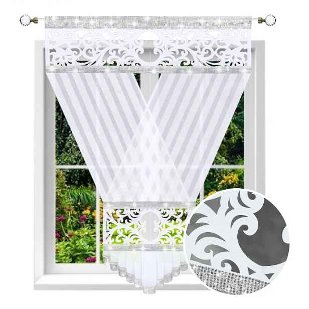 Záclona Dekorativní Panel 160x120 V-ka Ažur Plst