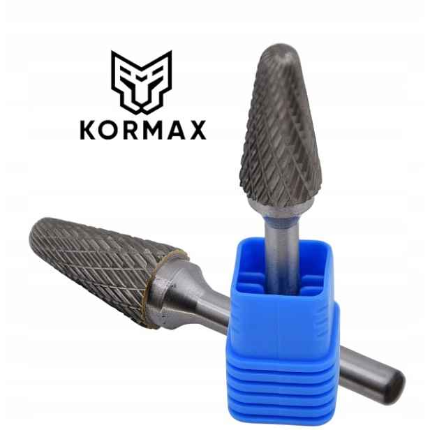 Fréza 14 mm kuželový rotační pilník 14x28x72x6 z karbidu Kel Kormax
