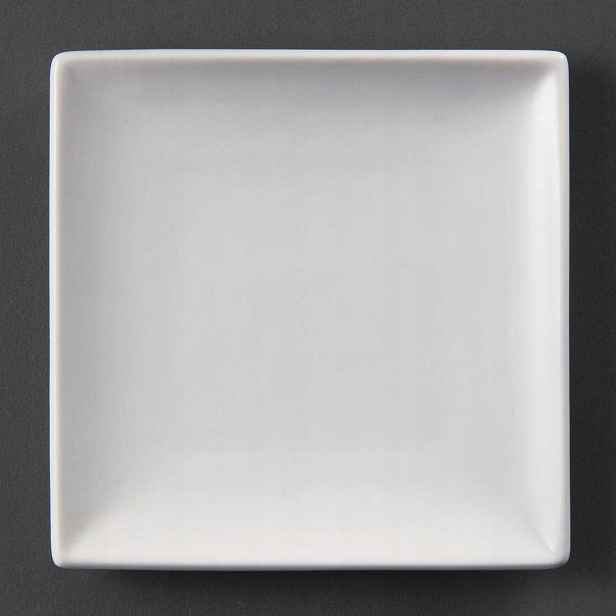 Čtvercové porcelánové talíře Olympia U153 250 mm, 12 kusů AH10043