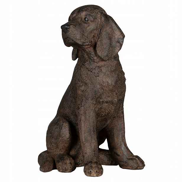Figurka Pes Beagle realistická imitace hnědá 33 cm