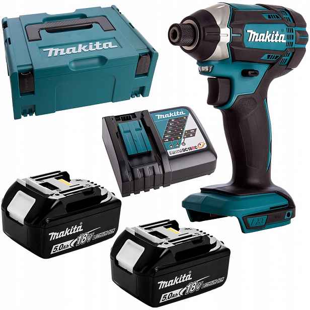 Šroubovák 165 Nm 1/4' 18V 2x5Ah Makita [0]152RTJ