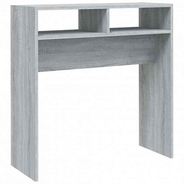 vidaXL Konzolový stolek šedý sonoma 78 x 30 x 80 cm kompozitní dřevo
