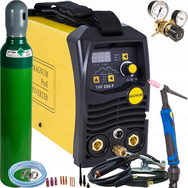 Svařovací stroj Magnum Thf 206P Tig Hf Puls DC Mma 200A 230V Igbt SET3