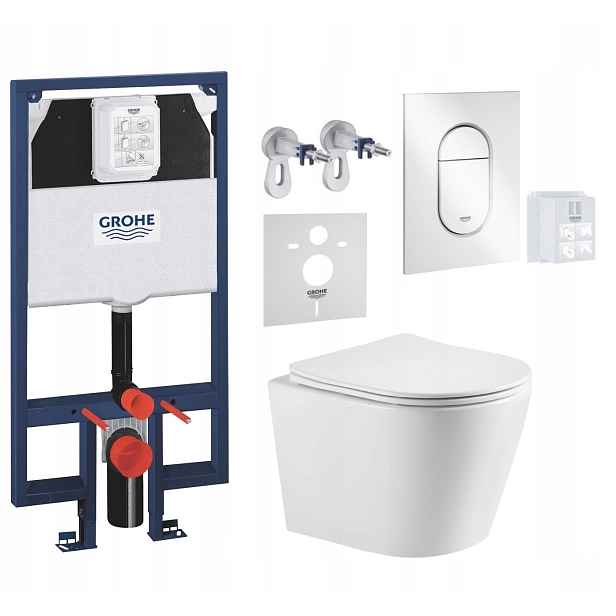 7v1 Wc Set, Stelaz Grohe Slim Wc Mísa Imprese Tornado, Tlačítko