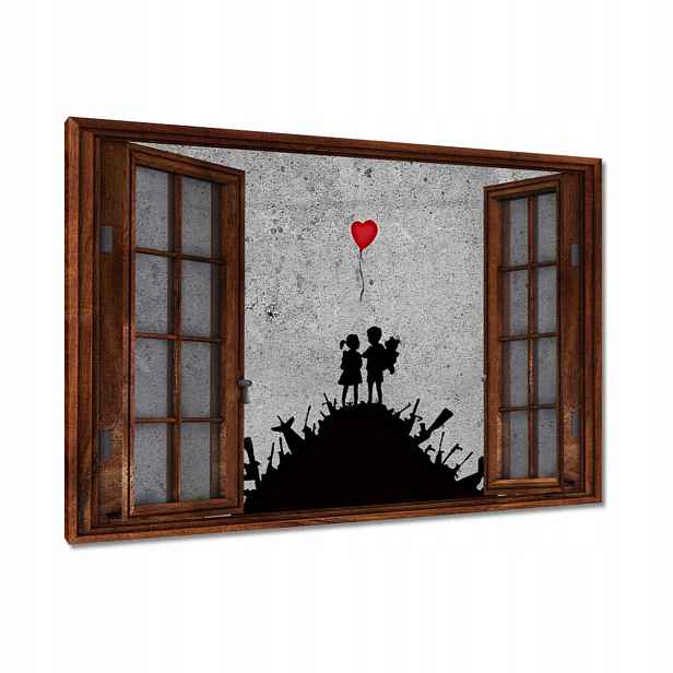 Obrazy 90x60 Banksy nejnovější motivy