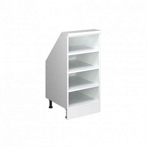 Vicco SKŘÍŇ POD ŠIKMOU STŘECHU Rion Bílá 40 x 81.6 cm se 4 přihrádkami