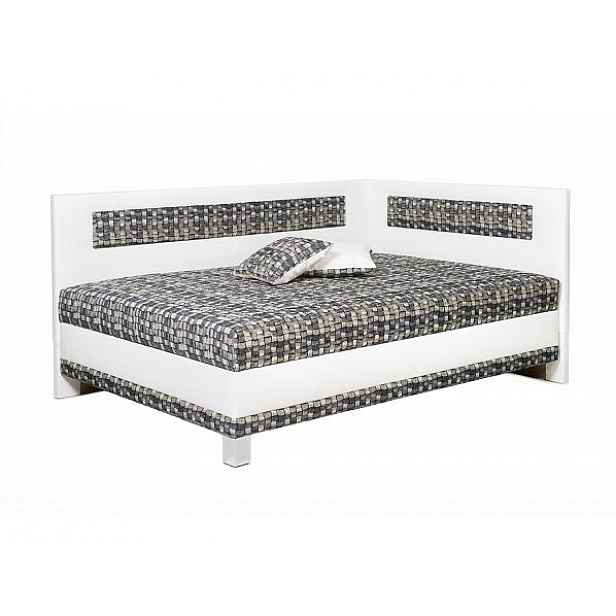 Čalouněná postel Lucia 100x200 cm, levý roh, Miami, nožky chrom