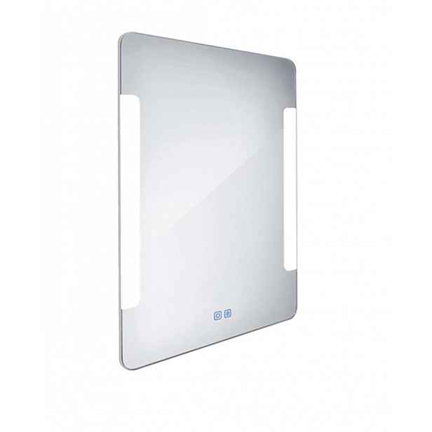 Nimco - Zrcadlo s LED osvětlením, 60x80 cm, dotykový senzor, hliník ZP 18002VX